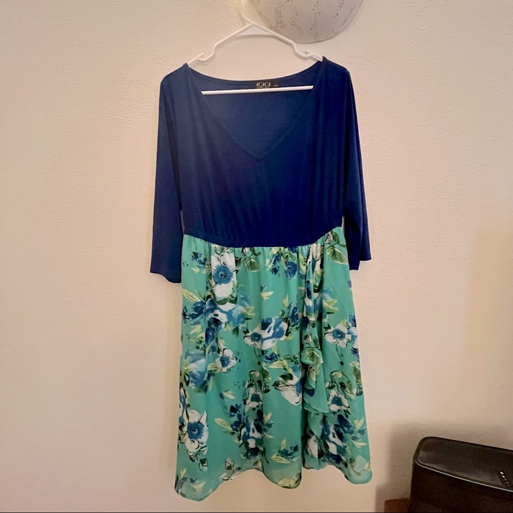 Igigi V-Neck Floral Dress 14/16